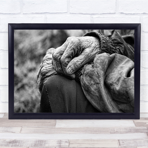 Portrait Of A Grandmother Mara Portraits Half-Body Wall Art Print