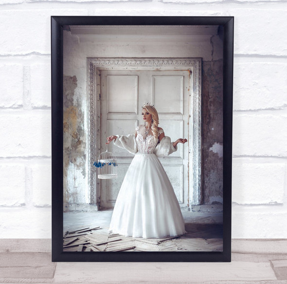Luceat Lux Vestra Bride Marriage Crown Cage Dress Wall Art Print