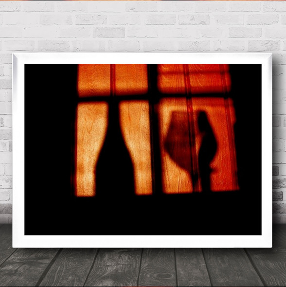 A Glass Of Red Wine Abstract Love Chinon Rhone Wall Art Print