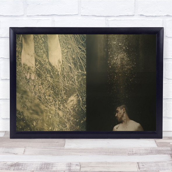 Conflict Naked Man Muddy Feet Wall Art Print