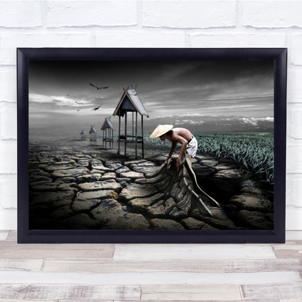Remove The Barren Soil Farmer Wall Art Print