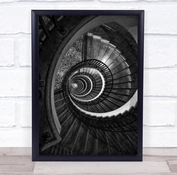 Vertigo Stairs Spiral Twists Wall Art Print