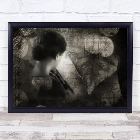 Music Sepia People Nature Wall Art Print