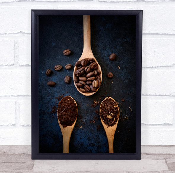Coffee Beans Bean Time Wall Art Print