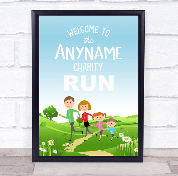 Charity Fun Run Personalized Event Occasion Party Decoration Sign