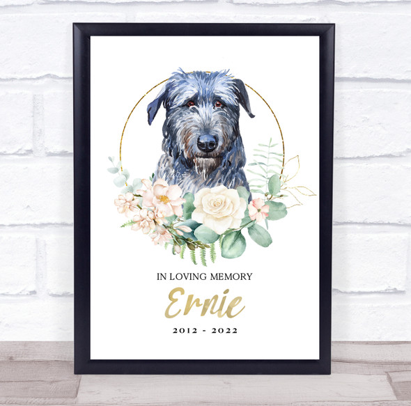 Dog Memorial In Loving Memory Style 12 Personalized Gift Print