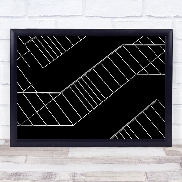 Architecture Jeroenvandewiel Abstract Composition Black and white Wall Art Print