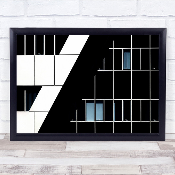 Architecture Netherlands Holland Abstract black and white Graphic Wall Art Print