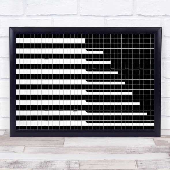 Graphic Abstract Architecture Geometry Shapes Black & White Lines Wall Art Print