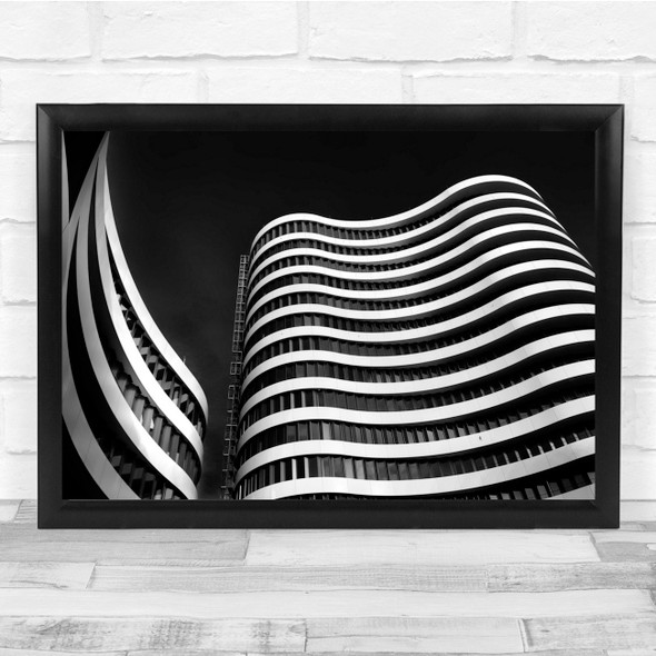 Abstract Building Architecture Zebra Zebras Black & White Black And White Print