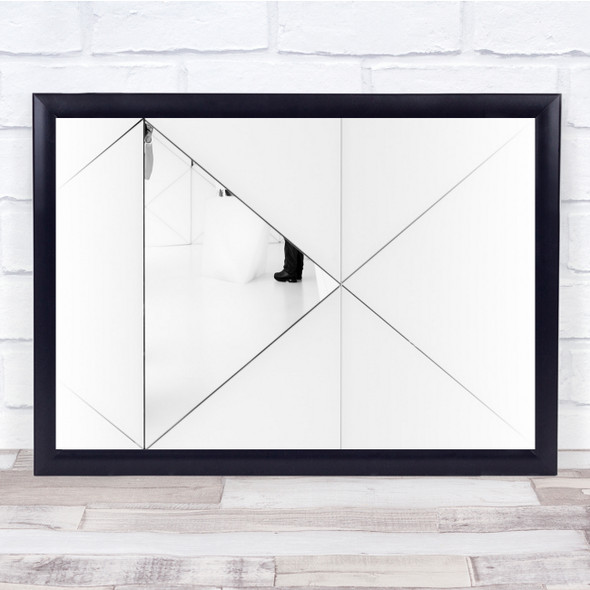 Mirror High-Key Shoe Arm Antwerp High Key Feet Foot Lines Shapes Wall Art Print