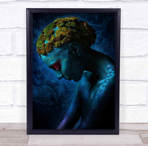 Surreal Surrealism Surrealistic Portraits Portrait Model painted Wall Art Print