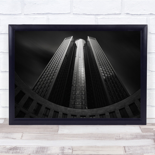 Architecture Dark Low Key Low-Key Black & White Tower Towers Perspective Print
