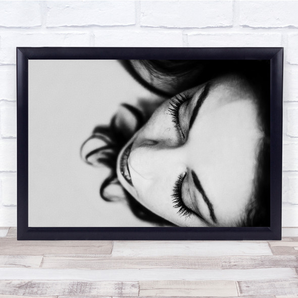 Conceptual Black & White Black White Woman Eyes Eyelashes Hair Face Nose Print