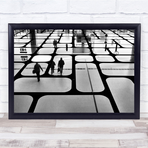 Architecture Lines Abstract Station Hall Mirror Amsterdam Train Wall Art Print