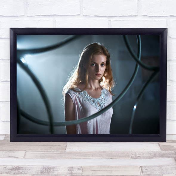 Girl Parishkov Cinema Mood Story Android Himan Laboratory Light Wall Art Print