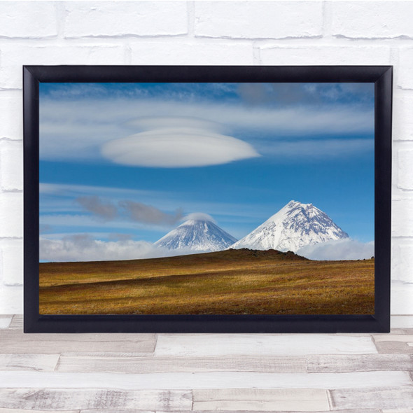 Lenticular Kamchatka Autumn Landscape Cloudscape Russia Volcano Wall Art Print