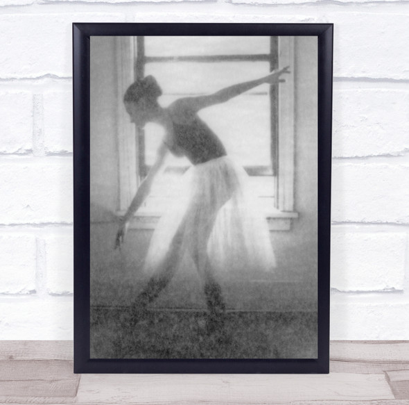 Performance Dance Dancer High-Key High Key Window Posture Woman Wall Art Print