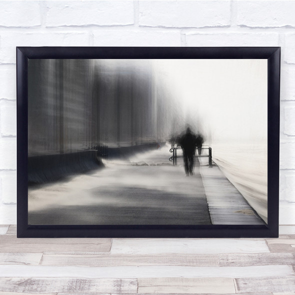 Blur Mood Sandblast People Storm A La Recherche Du Temps Perdu Wall Art Print