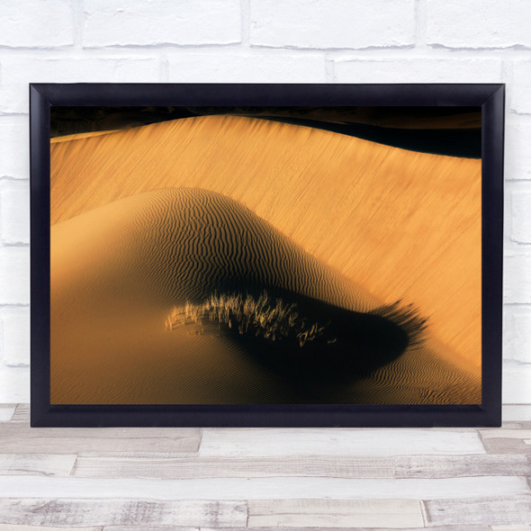 Desert Abstract Sand Landscape Eyelash Eyelashes Symbolic Dune Wall Art Print