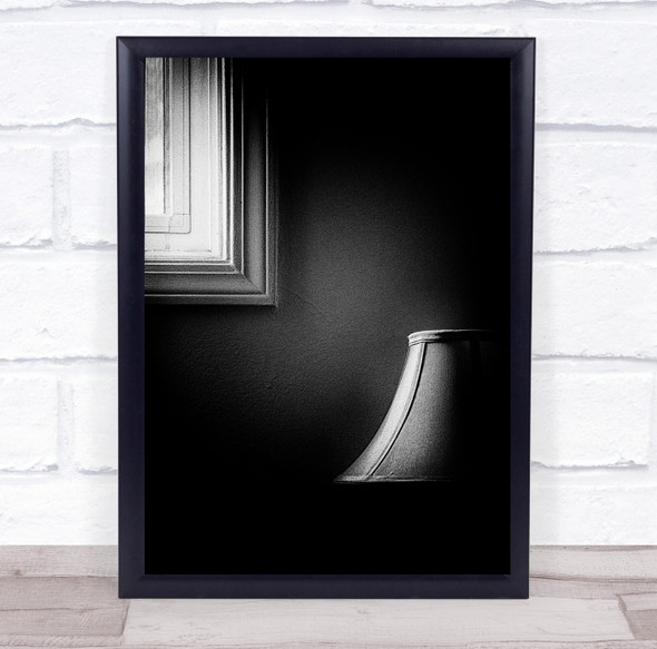 Light Frame Lamp Wall Grainy Shade Still Life Composition Home Wall Art Print