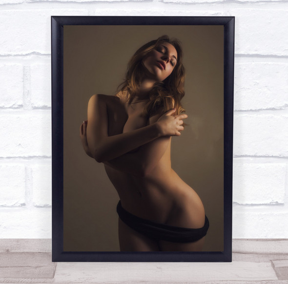 Performance Half-Nude Girl Woman Thong Sensual Temptation Fine Wall Art Print