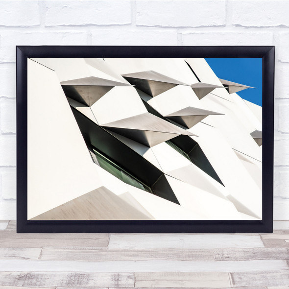 Architecture Abstract Contrast Lines France Pattern Geometry Print - 1755818