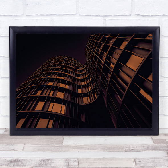 Architecture Abstract Building Copenhagen Colors Curves Lines Wall Art Print