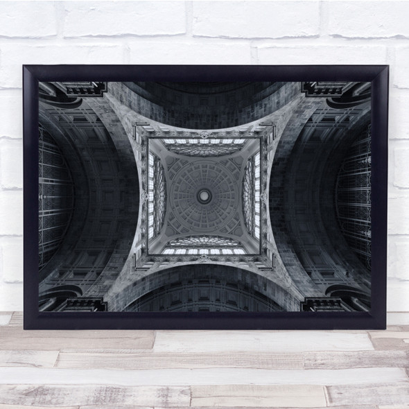 Architecture Belgium Antwerp Brussels Ceiling Central Station Wall Art Print