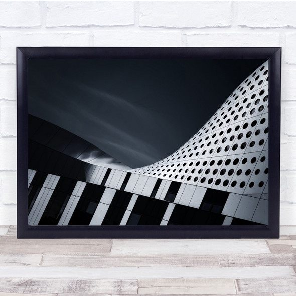 Architecture Netherlands Holland Abstract Spijkenisse Theatre Wall Art Print