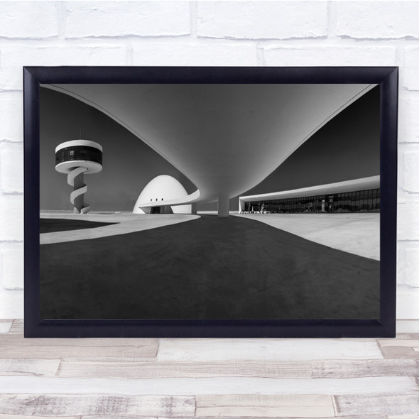 Architecture Perspective Panorama Tower Bridge Niemeyer Oscar Wall Art Print