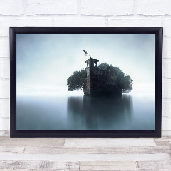 Landscape Shipwreck Sydney Conceptual Australia Long Exposure Wall Art Print