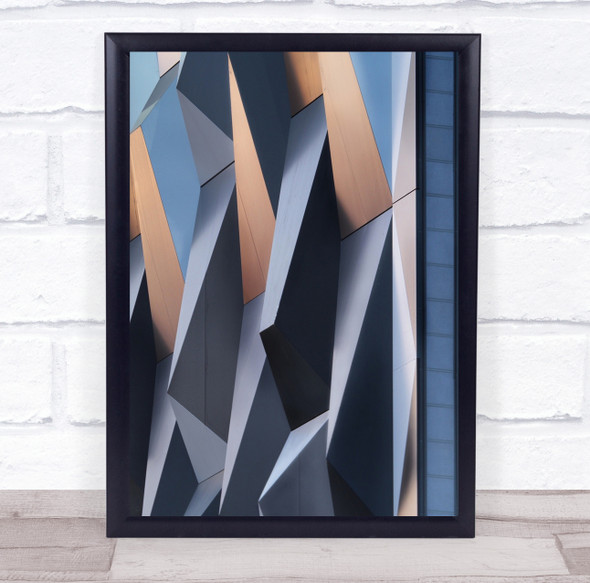 Abstract Architecture Light Geometry Futuristic Modern Empty Wall Art Print