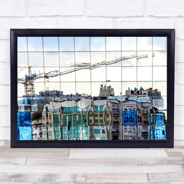 Build Building Architecture Construction Reflection Industry Wall Art Print