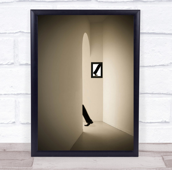 Foot Legs Leg Shoe Hallway Corridor Frame Creative Edit Arch Wall Art Print