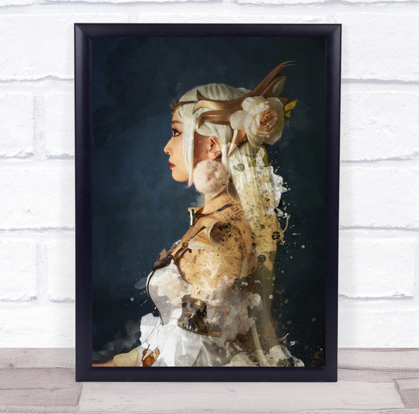 Mood Portrait Girl Cosplay Game Creative Fantasy A Midsummer Wall Art Print