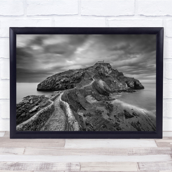 Mountain Bermeo Cantabrico Perspective Vanishing Point Spain Wall Art Print