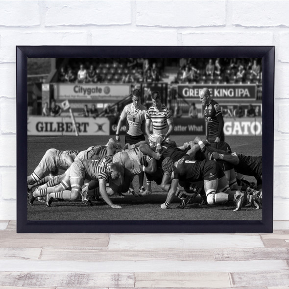 Rugby England Sport Action Wasps High Wycombe United Kingdom Wall Art Print