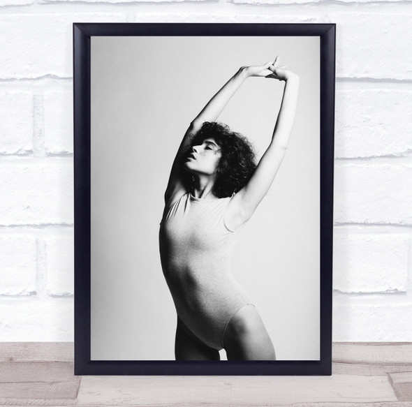 Stretch Stretching Gymnastics Gymnast Athlete Flexible Woman Wall Art Print