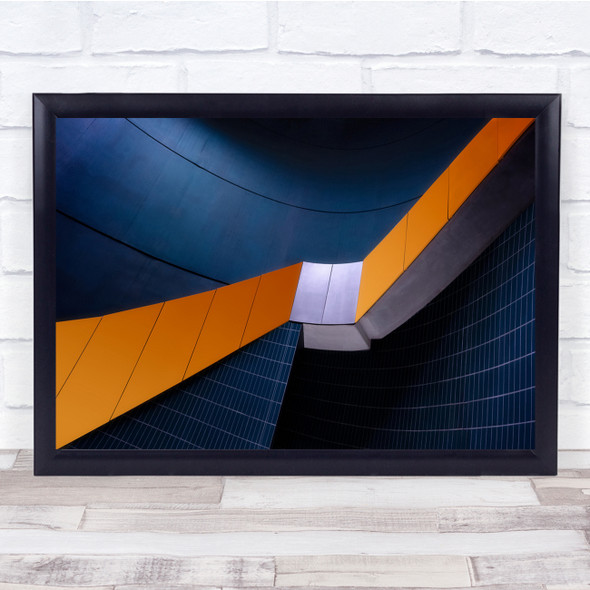 Tube Munich Underground Abstract Detail Structure Shapes Air Wall Art Print