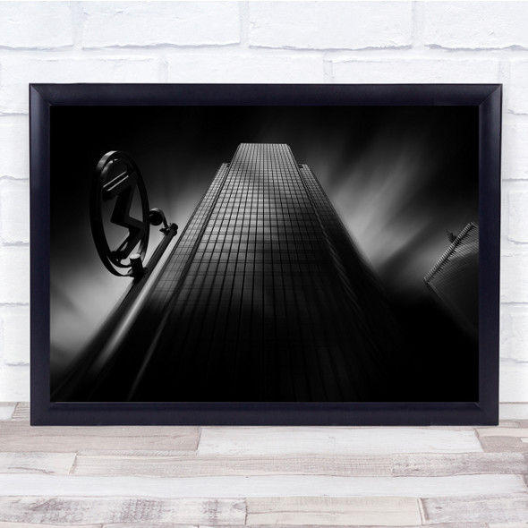 Architecture Building Dark Darkness Défense Paris Cityscape Wall Art Print