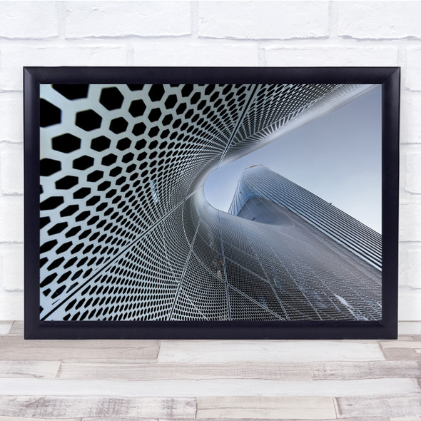 Architecture Perspective Curve Curved Modern Pattern Future Wall Art Print