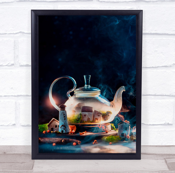 Teapot Tea Aromatic Drink Hot Pot Still Life Steam Warm And Wall Art Print