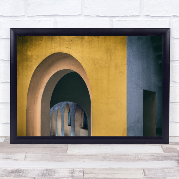 Abstract Arch Arches Architecture Shapes Geometry Entrance Wall Art Print