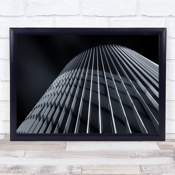 Architecture Abstract Shadows Lines Black & White Geometry Wall Art Print