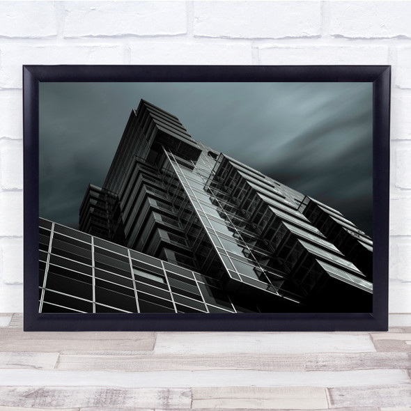 Architecture Modern Abstraction Mood Windows Glass Offices Wall Art Print