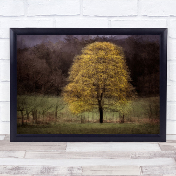 Creative Texture Tree Blurry Soft Double Exposure Multiple Wall Art Print