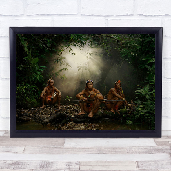 Indonesia Padang Mentawai Siberut People Travel Journalism Wall Art Print