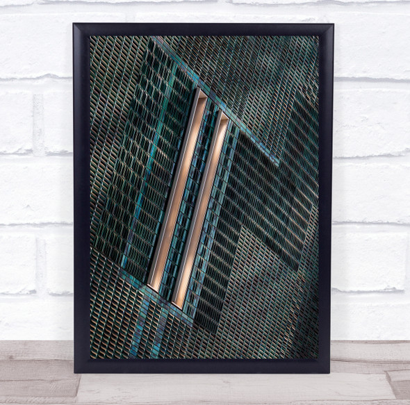 Abstract Facade Wall Shapes Pattern Geometry Architecture Wall Art Print