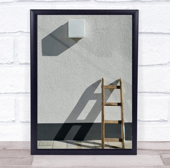 Ladder Geometry Shapes Abstract Simple Simplicity Minimal Wall Art Print